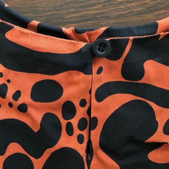 Nooworks Orange and Black Mod Shift Dress - Picture 5 of 5